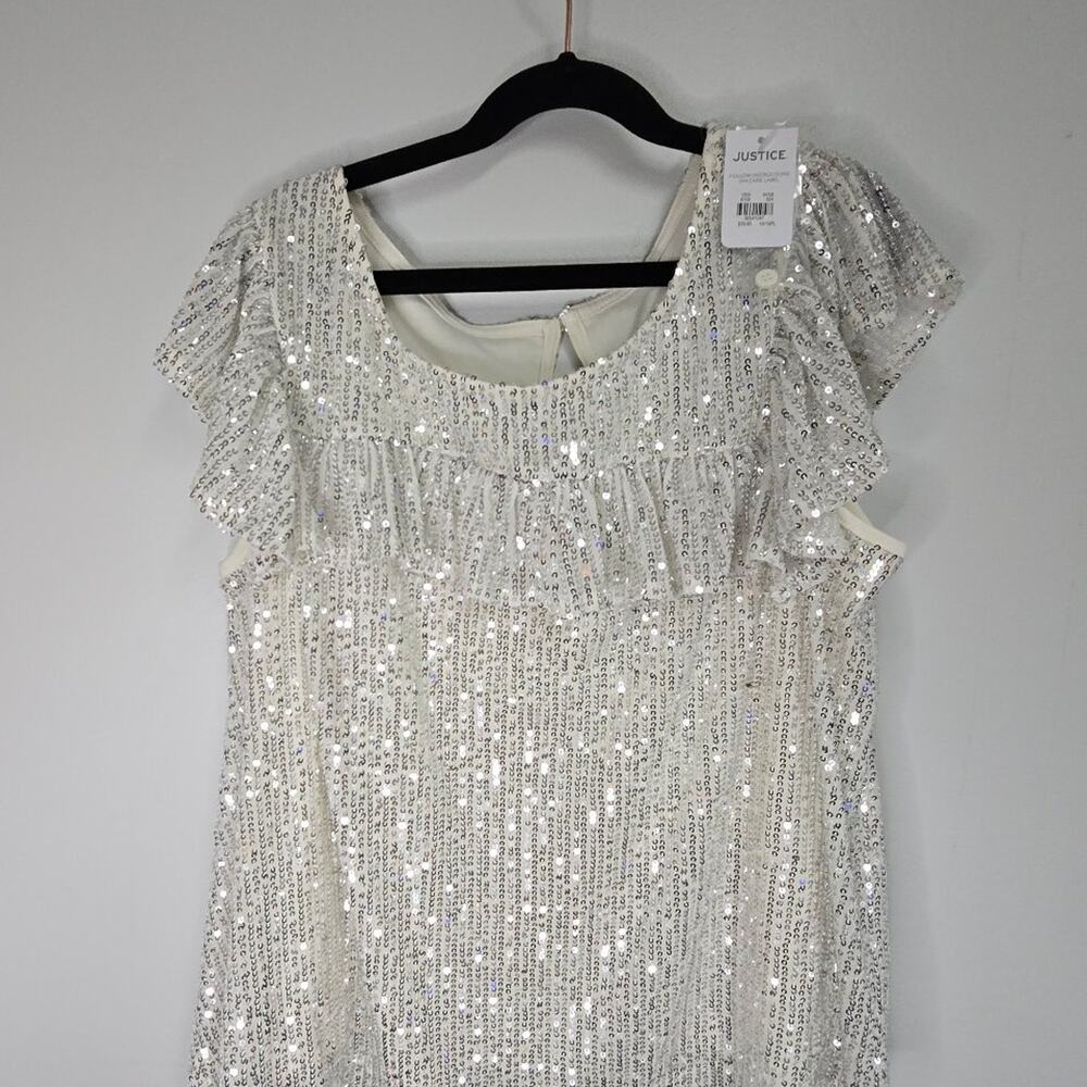 Justice 16/18 plus sparkly youth top NWT